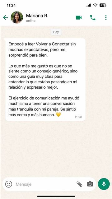 Testimonio de Mariana R. sobre Volver a Conectar